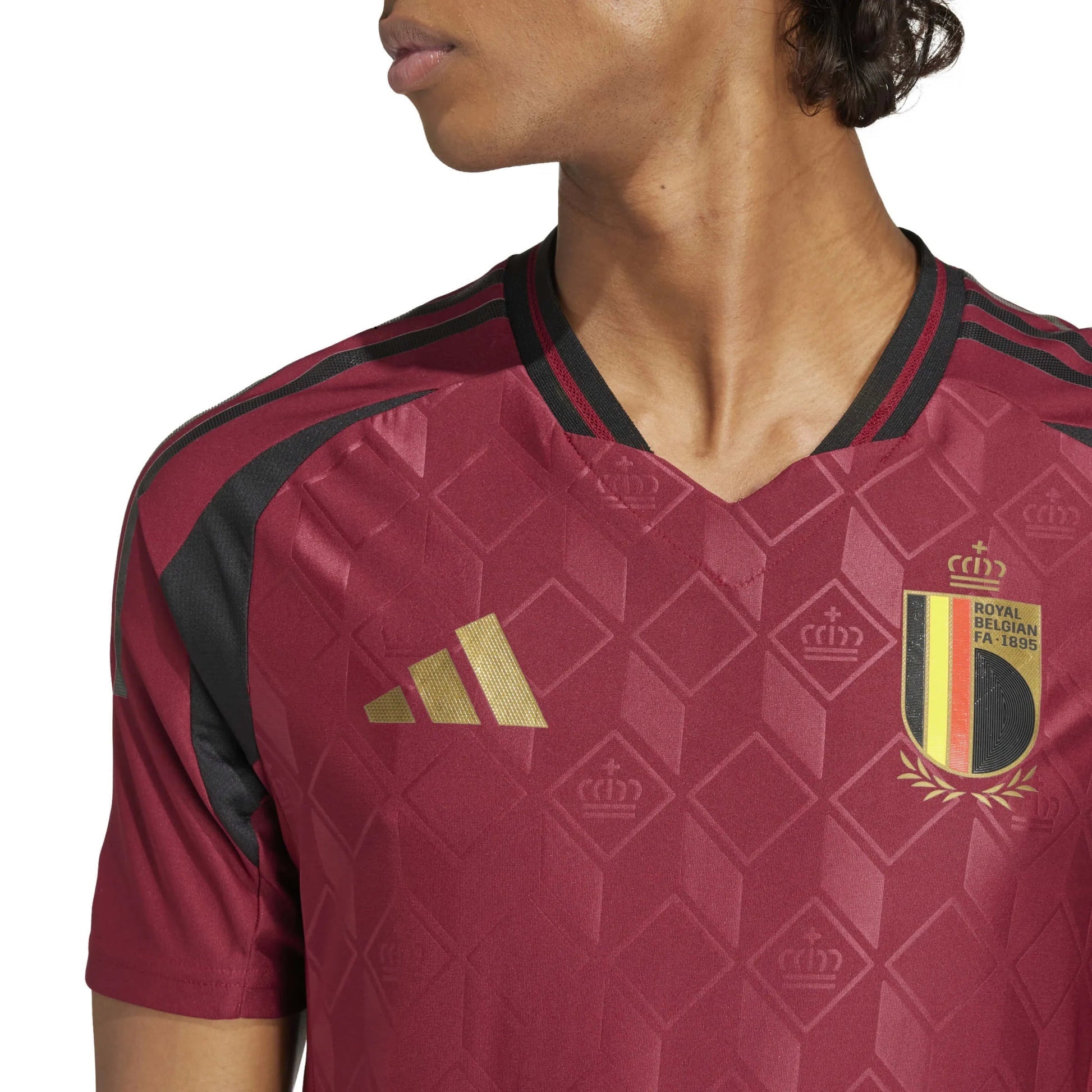 Adidas - 2024-25 Belgium Men's Authentic Home Soccer Jersey