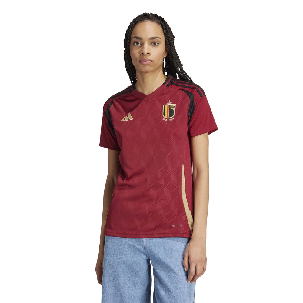 Adidas - 2024-25 Belgium Women's Stadium Home Soccer Jersey