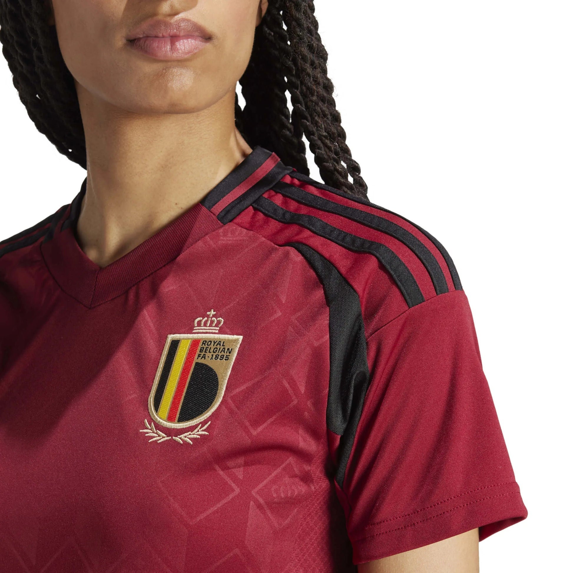 Adidas - 2024-25 Belgium Women's Stadium Home Soccer Jersey