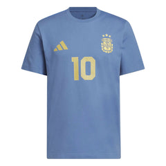 Adidas - 2026 Argentina Men's Messi Name And Number Tee