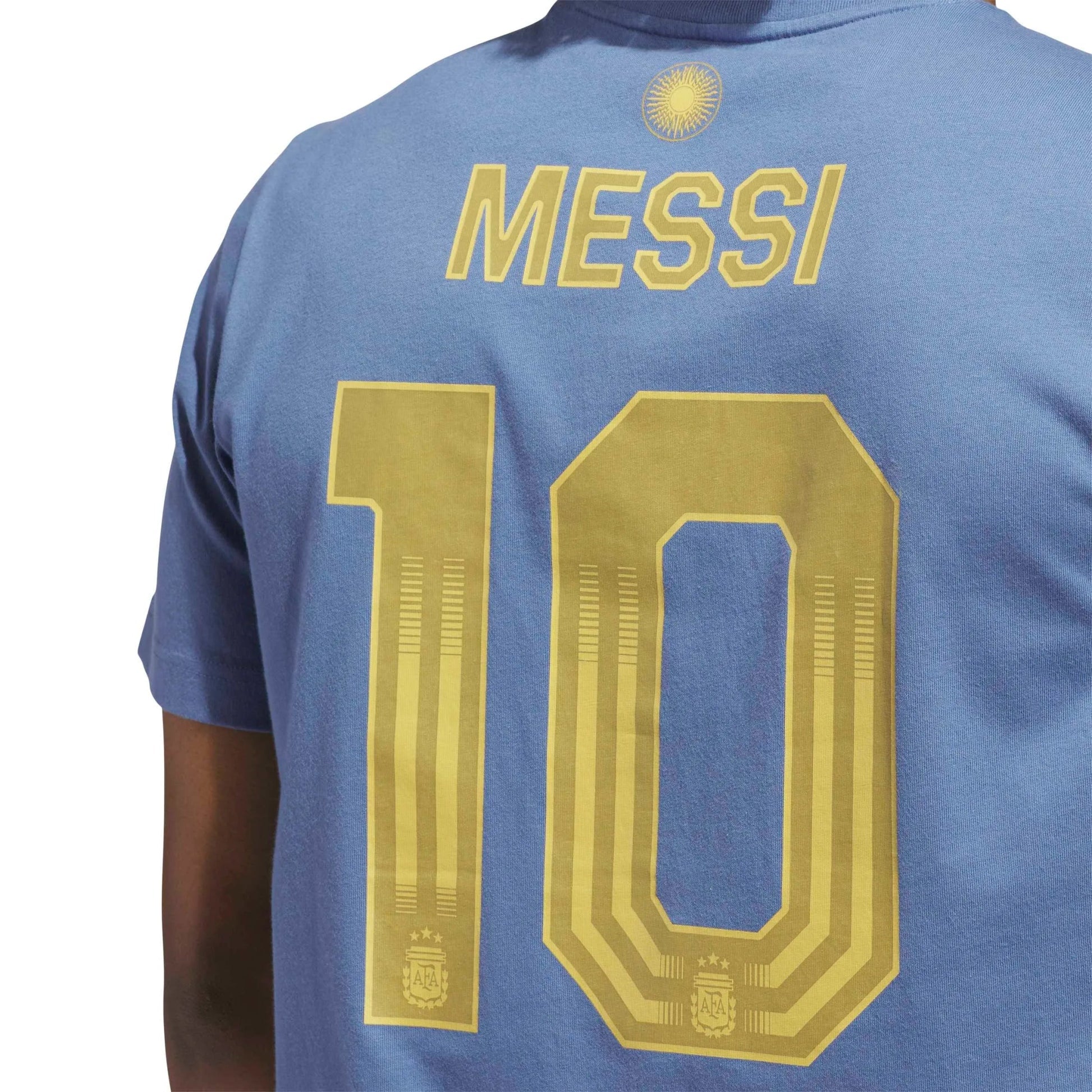 Adidas - 2026 Argentina Men's Messi Name And Number Tee
