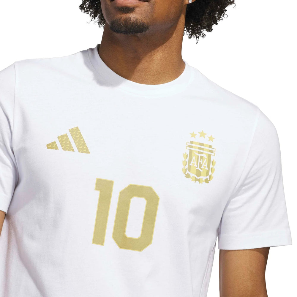 Adidas - 2026 Argentina Men's Messi Name And Number Tee
