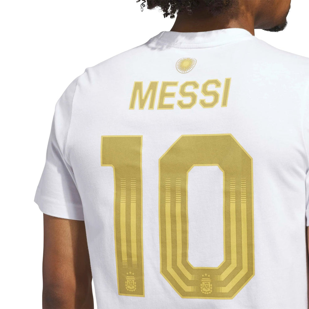 Adidas - 2026 Argentina Men's Messi Name And Number Tee