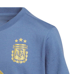 Adidas - 2026 Argentina Youth Messi Name And Number Tee