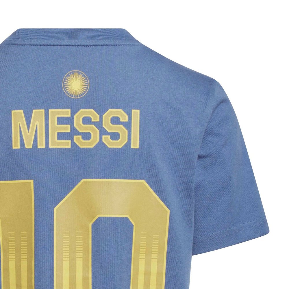 Adidas - 2026 Argentina Youth Messi Name And Number Tee