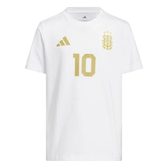 Adidas - 2026 Argentina Youth Messi Name And Number Tee