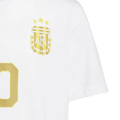 Adidas - 2026 Argentina Youth Messi Name And Number Tee