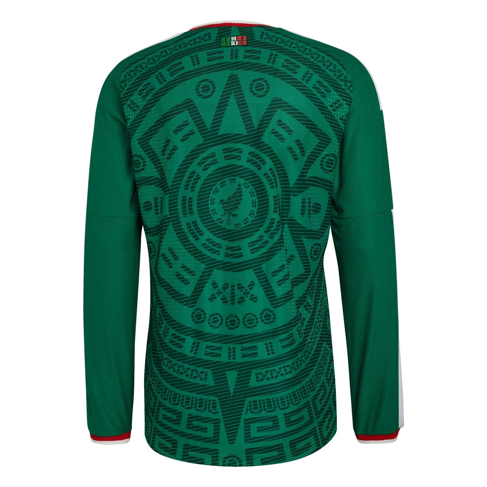 Adidas - 2026 Mexico Men's Authentic Home Long-Sleeve Soccer Jersey