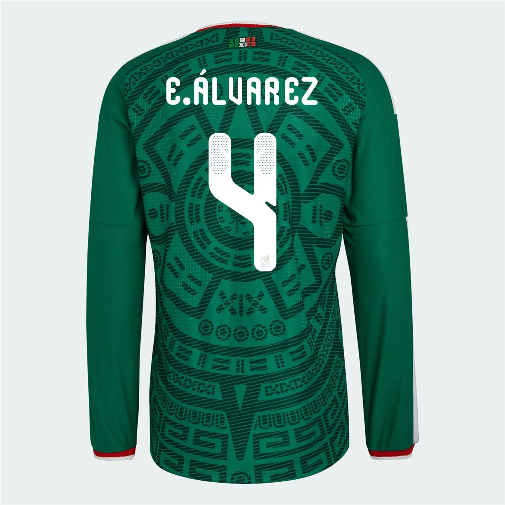 Adidas - 2026 Mexico Men's Authentic Home Long-Sleeve Soccer Jersey