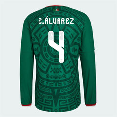 Adidas - 2026 Mexico Men's Authentic Home Long-Sleeve Soccer Jersey