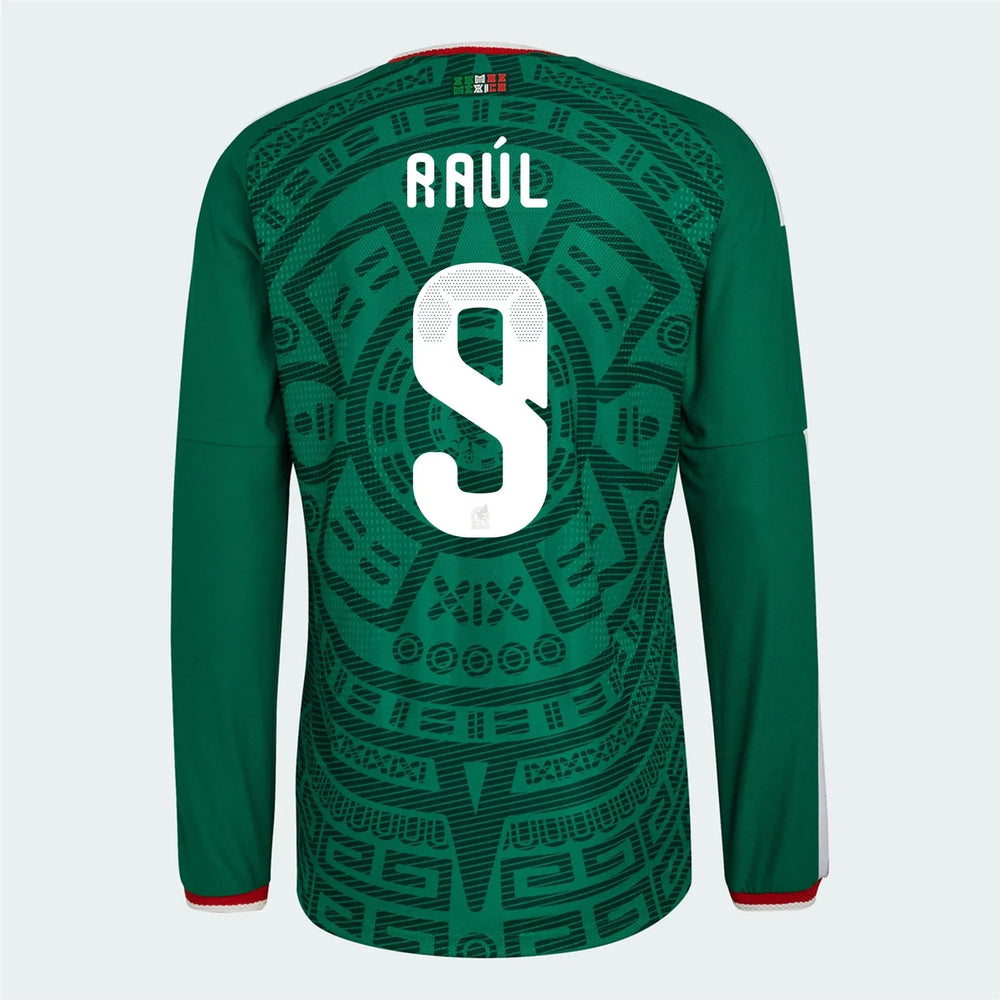 Adidas - 2026 Mexico Men's Authentic Home Long-Sleeve Soccer Jersey