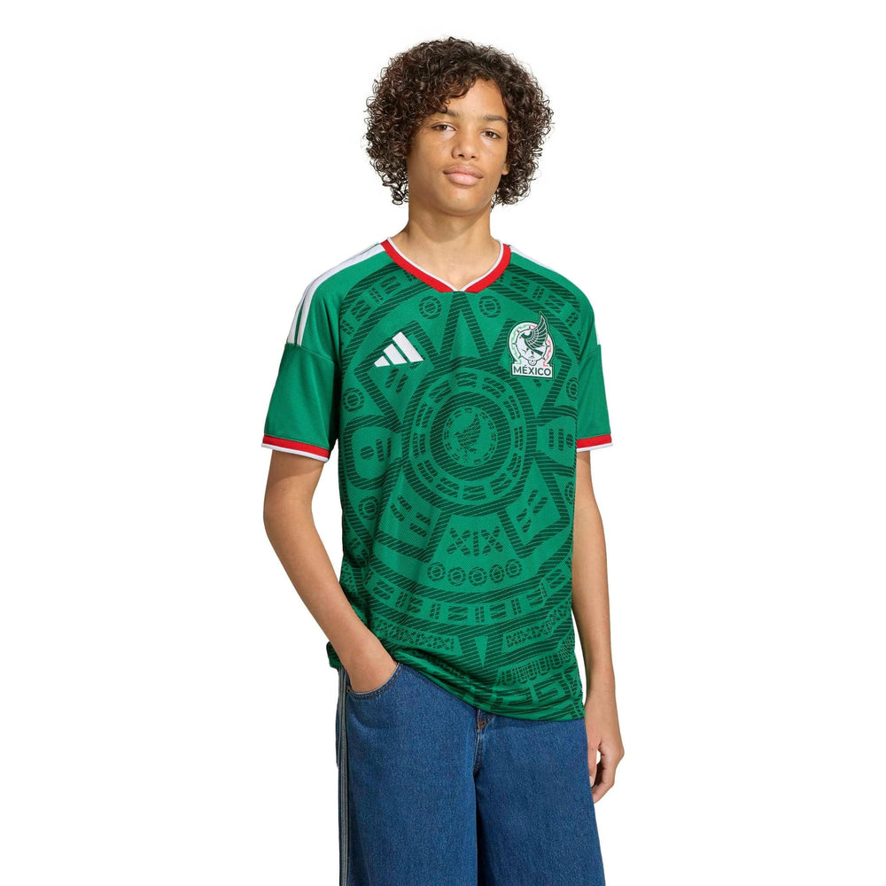 Adidas - 2026 Mexico Youth Stadium Home Soccer Jersey
