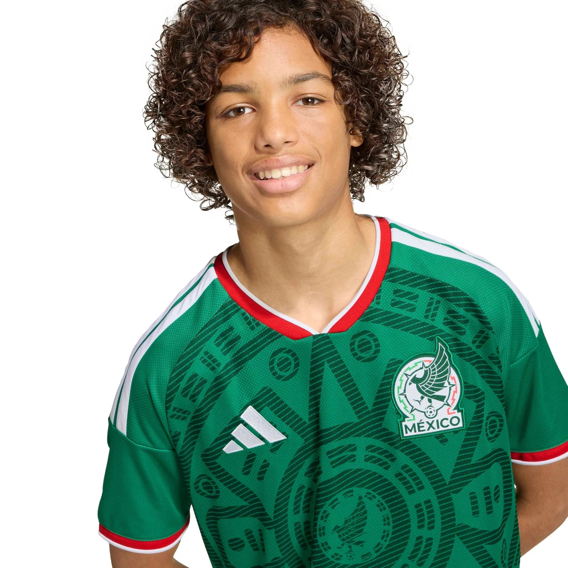 Adidas - 2026 Mexico Youth Stadium Home Soccer Jersey