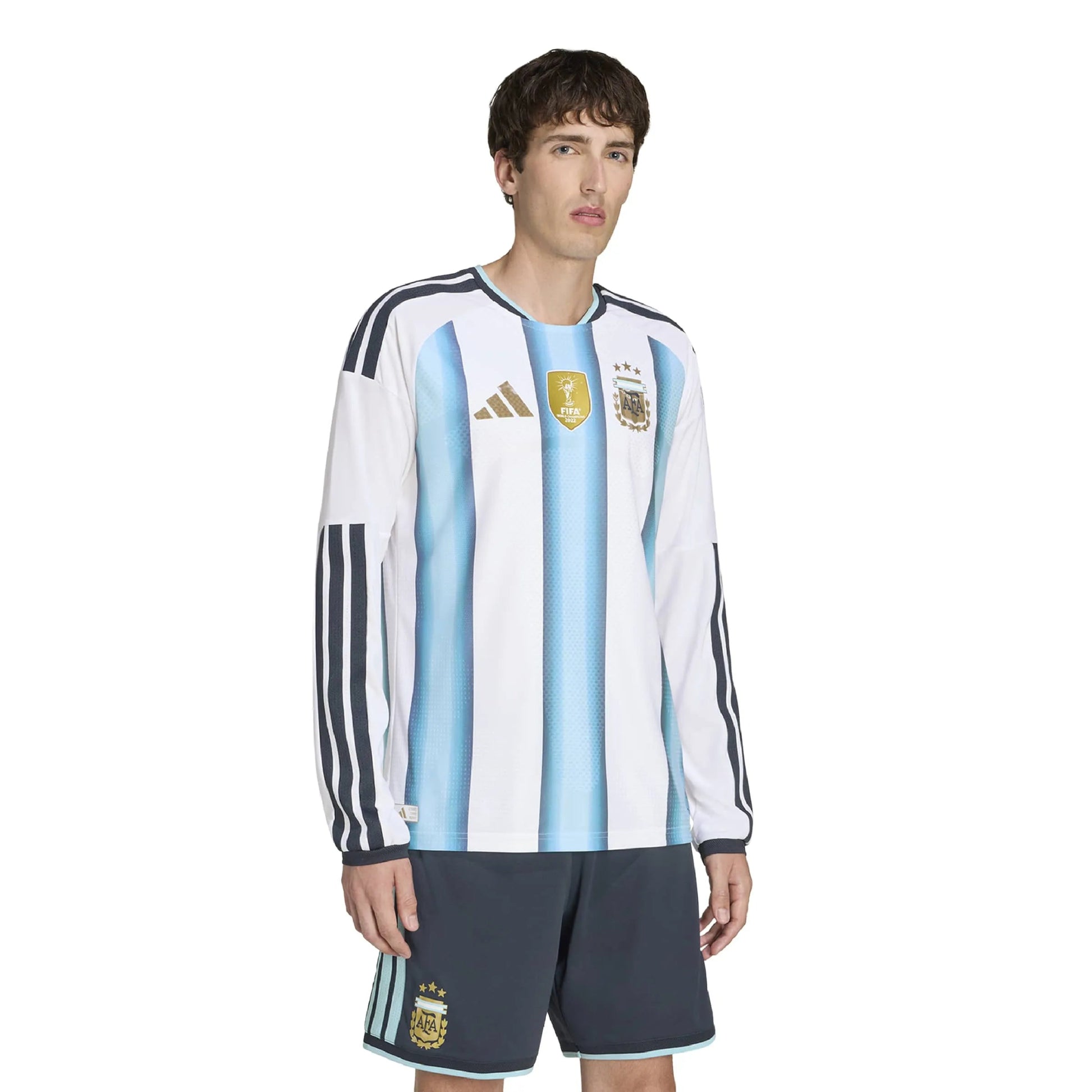 Adidas - 2026 Argentina Men's Authentic Home Long-Sleeve Soccer Jersey