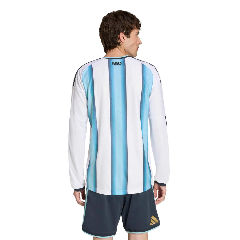 Adidas - 2026 Argentina Men's Authentic Home Long-Sleeve Soccer Jersey
