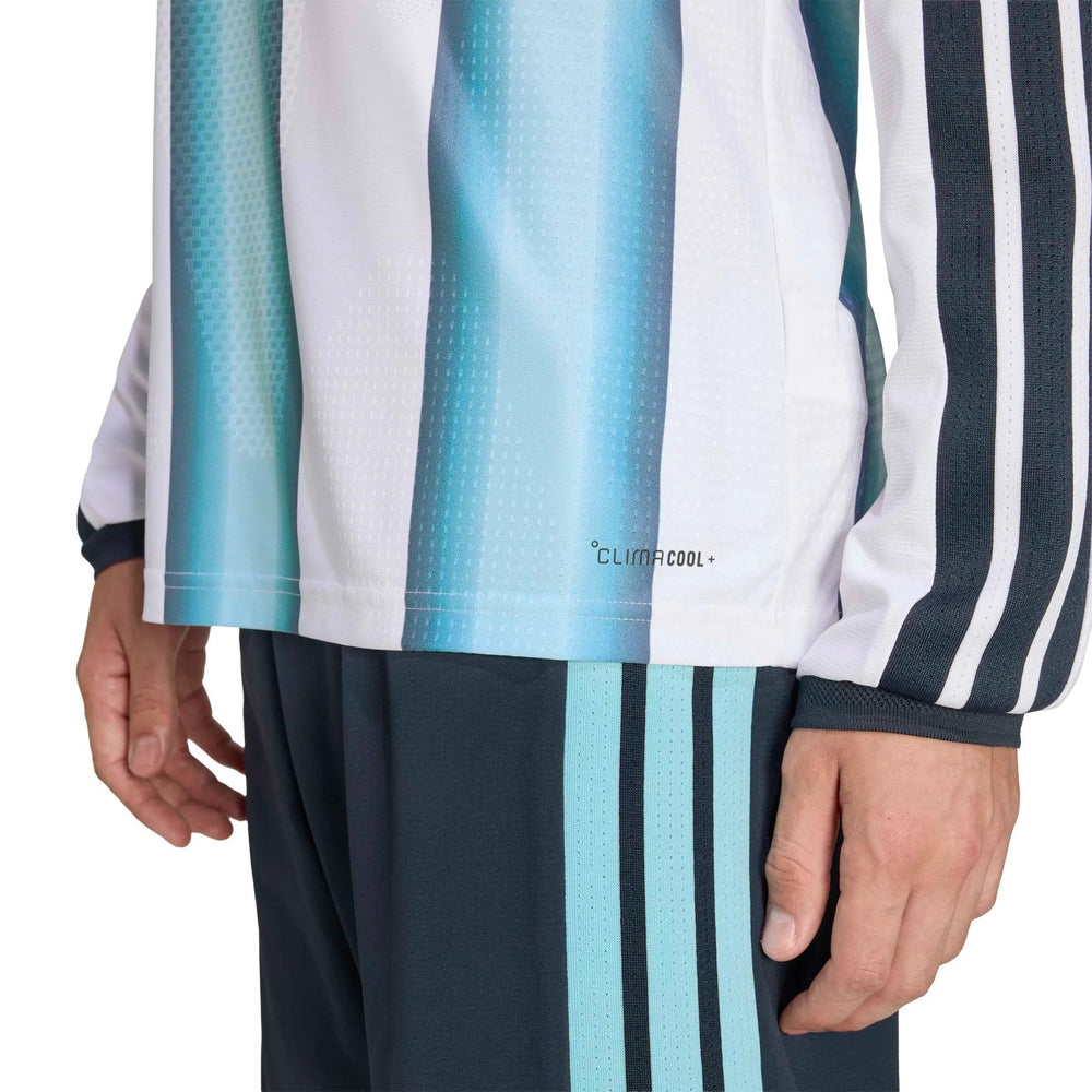 Adidas - 2026 Argentina Men's Authentic Home Long-Sleeve Soccer Jersey