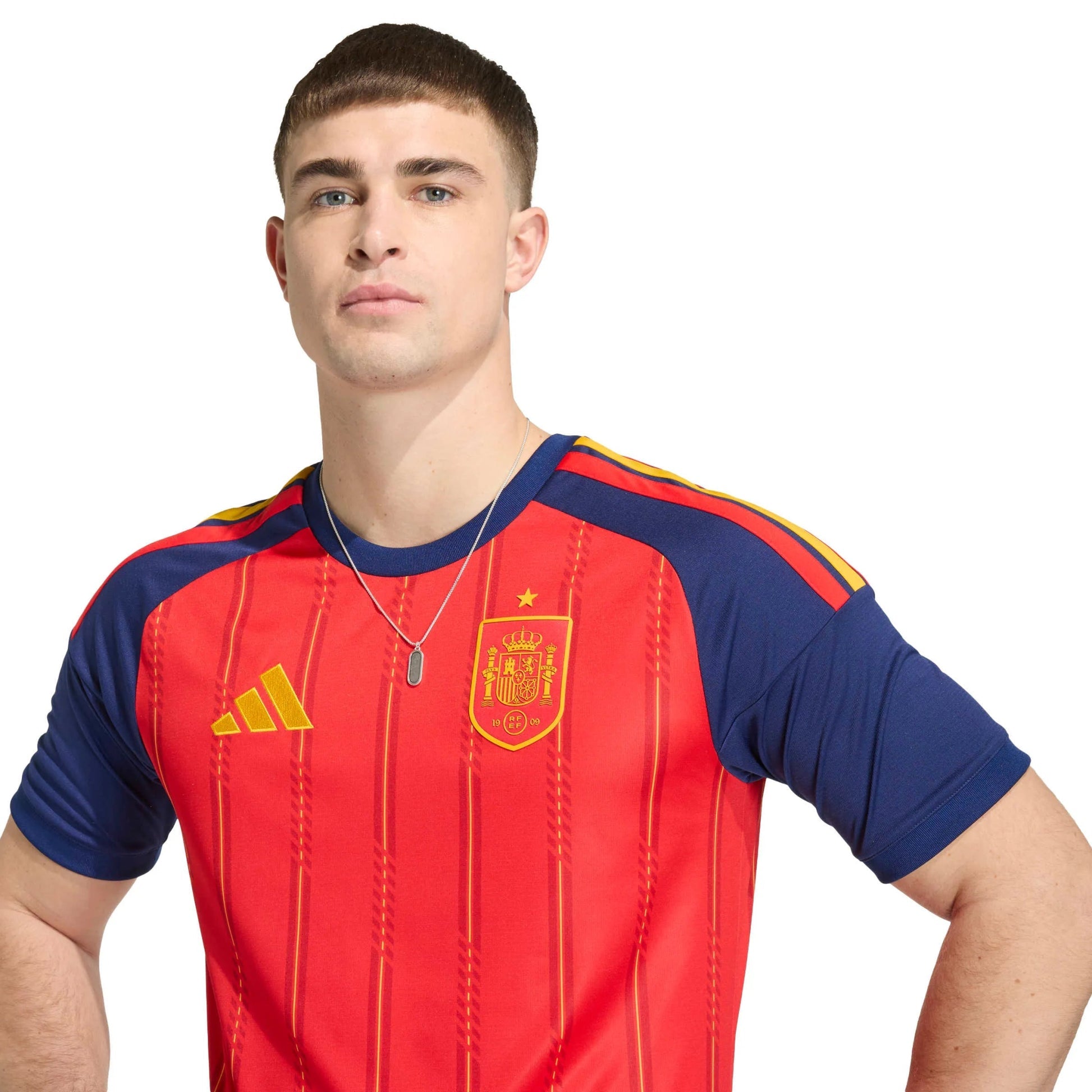 Adidas - 2026 Spain Men's Stadium Home Soccer Jersey