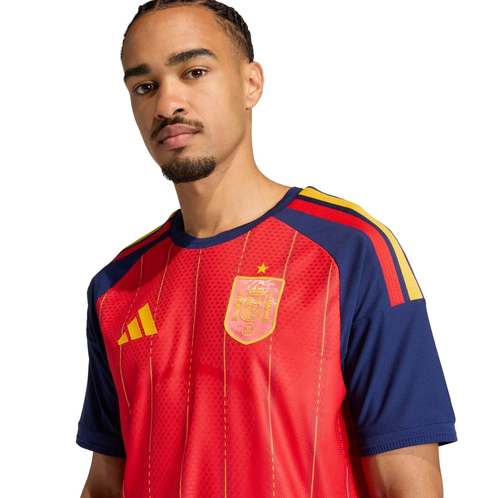 Adidas - 2026 Spain Men's Authentic Home Soccer Jersey