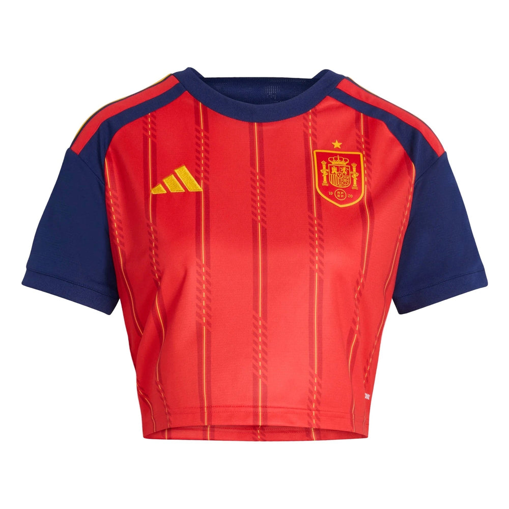 Adidas - 2026 Spain Women's Stadium Home Cropped Soccer Jersey