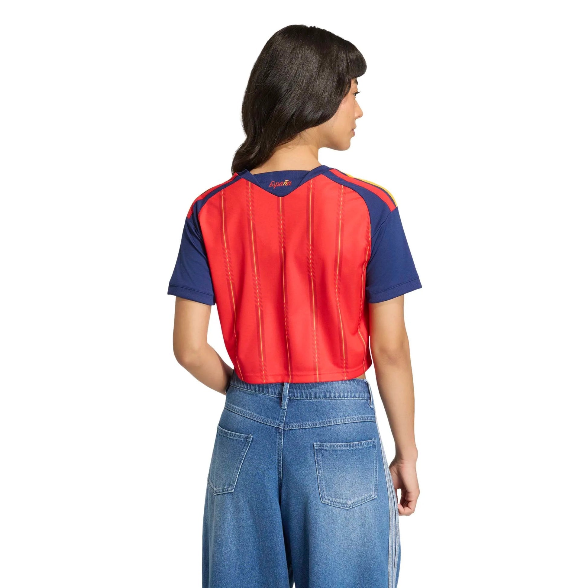 Adidas - 2026 Spain Women's Stadium Home Cropped Soccer Jersey