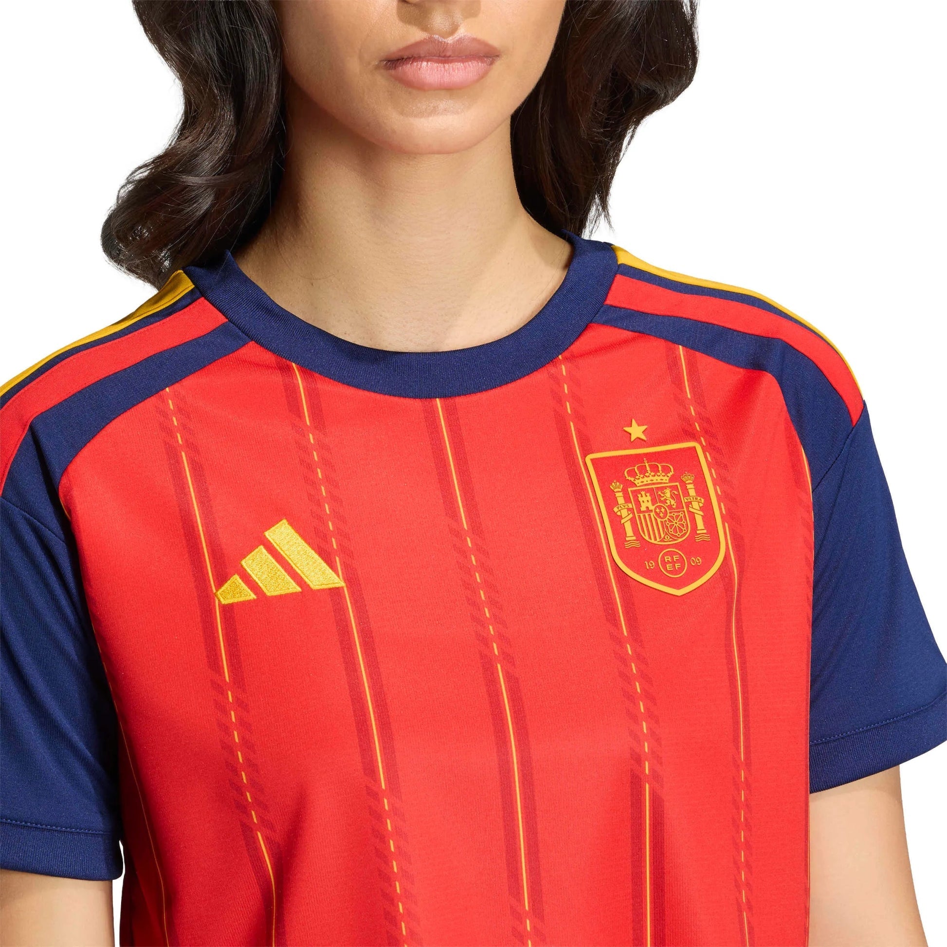 Adidas - 2026 Spain Women's Stadium Home Cropped Soccer Jersey