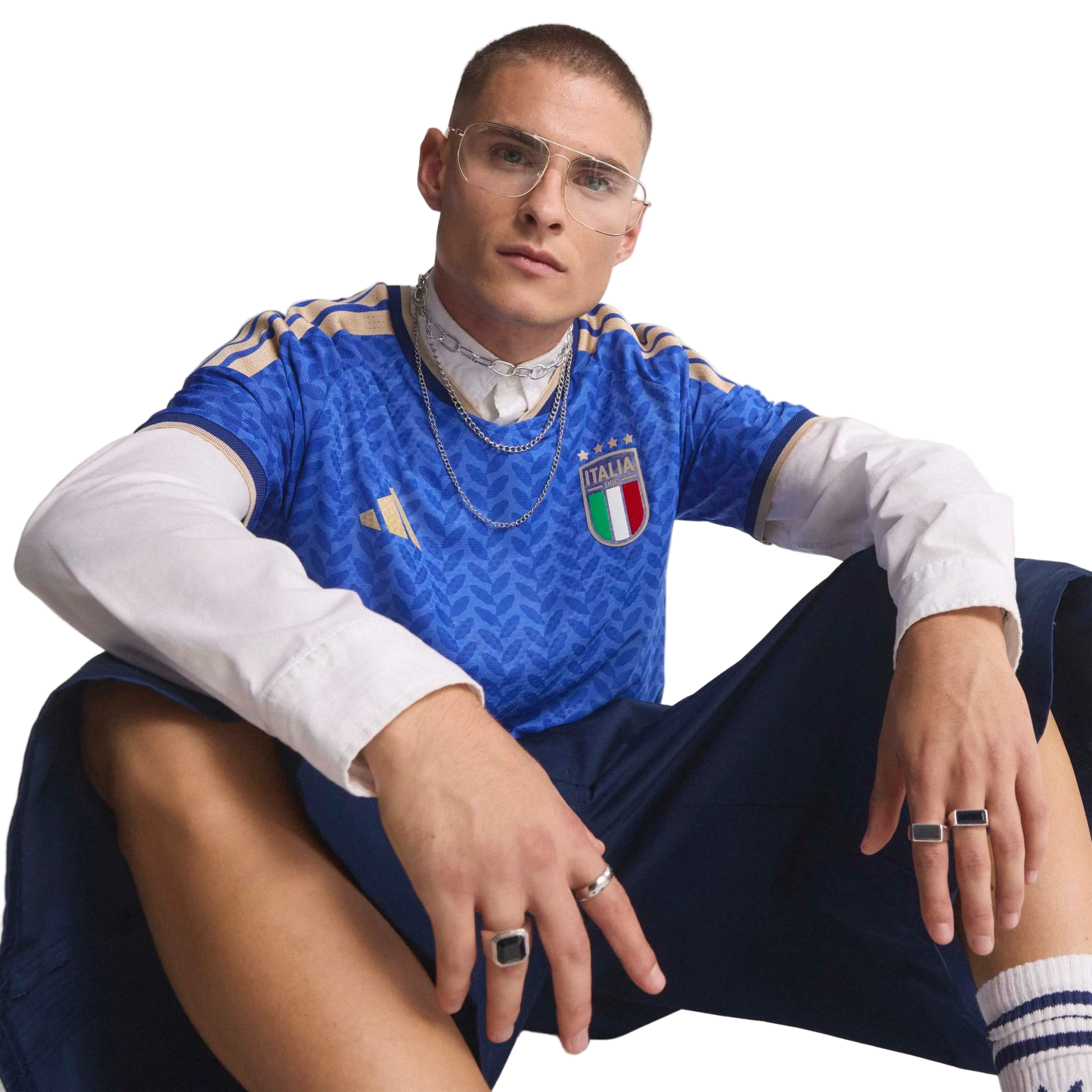 Adidas - 2026 Italy Men's Authentic Home Soccer Jersey