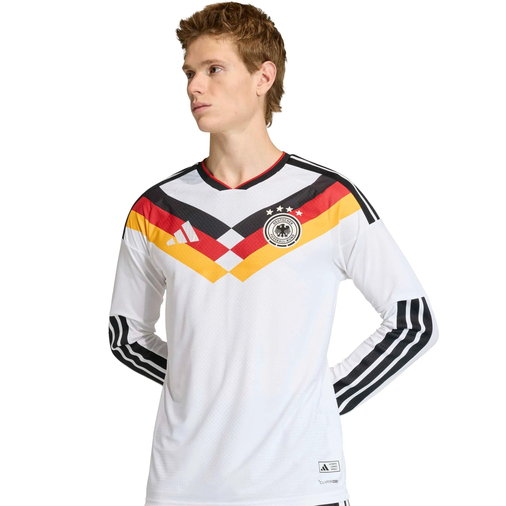 Adidas - 2026 Germany Men's Authentic Home Long-Sleeve Soccer Jersey