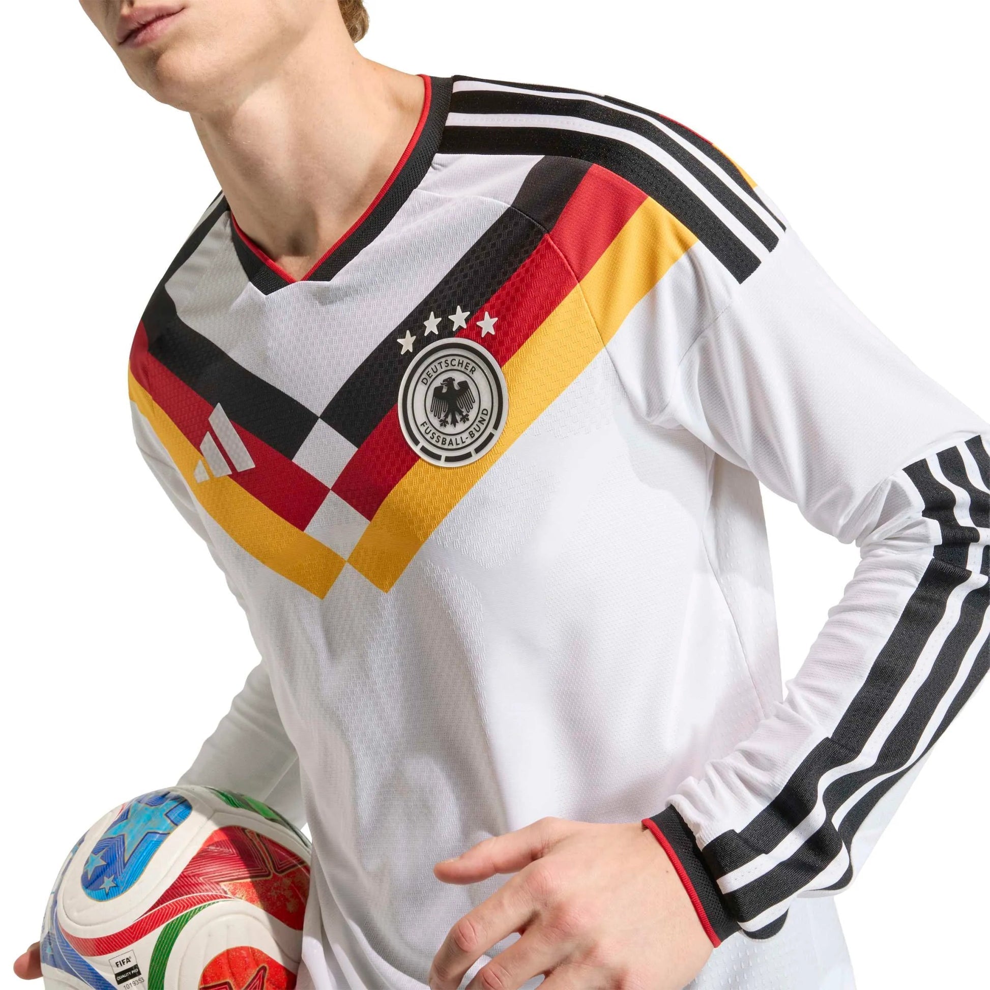 Adidas - 2026 Germany Men's Authentic Home Long-Sleeve Soccer Jersey