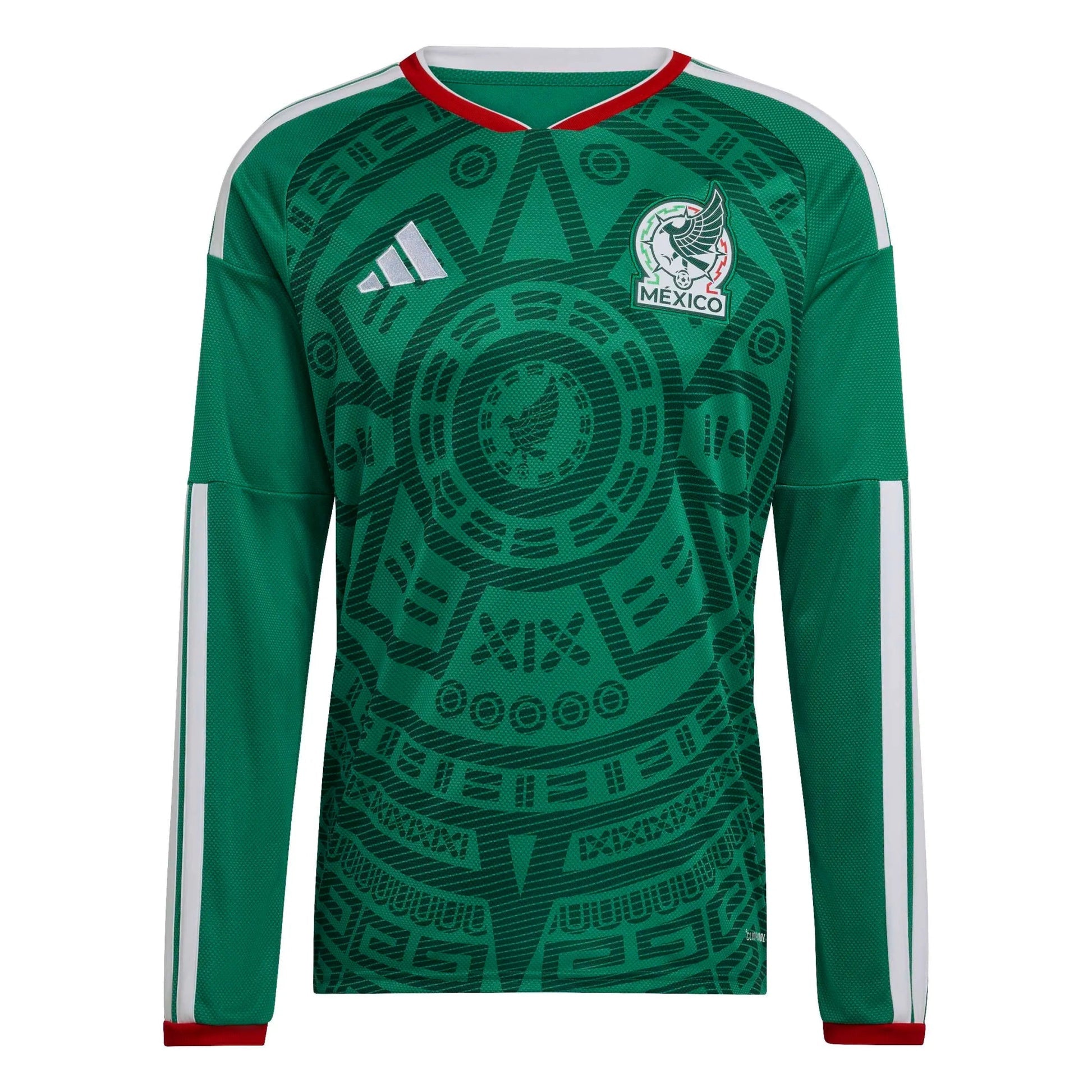 Adidas - 2026 Mexico Men's Stadium Home Long-Sleeve Soccer Jersey