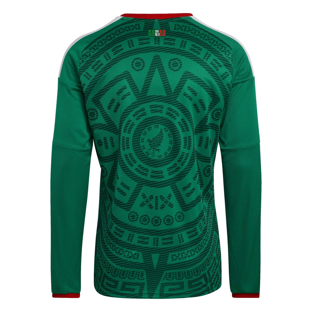 Adidas - 2026 Mexico Men's Stadium Home Long-Sleeve Soccer Jersey
