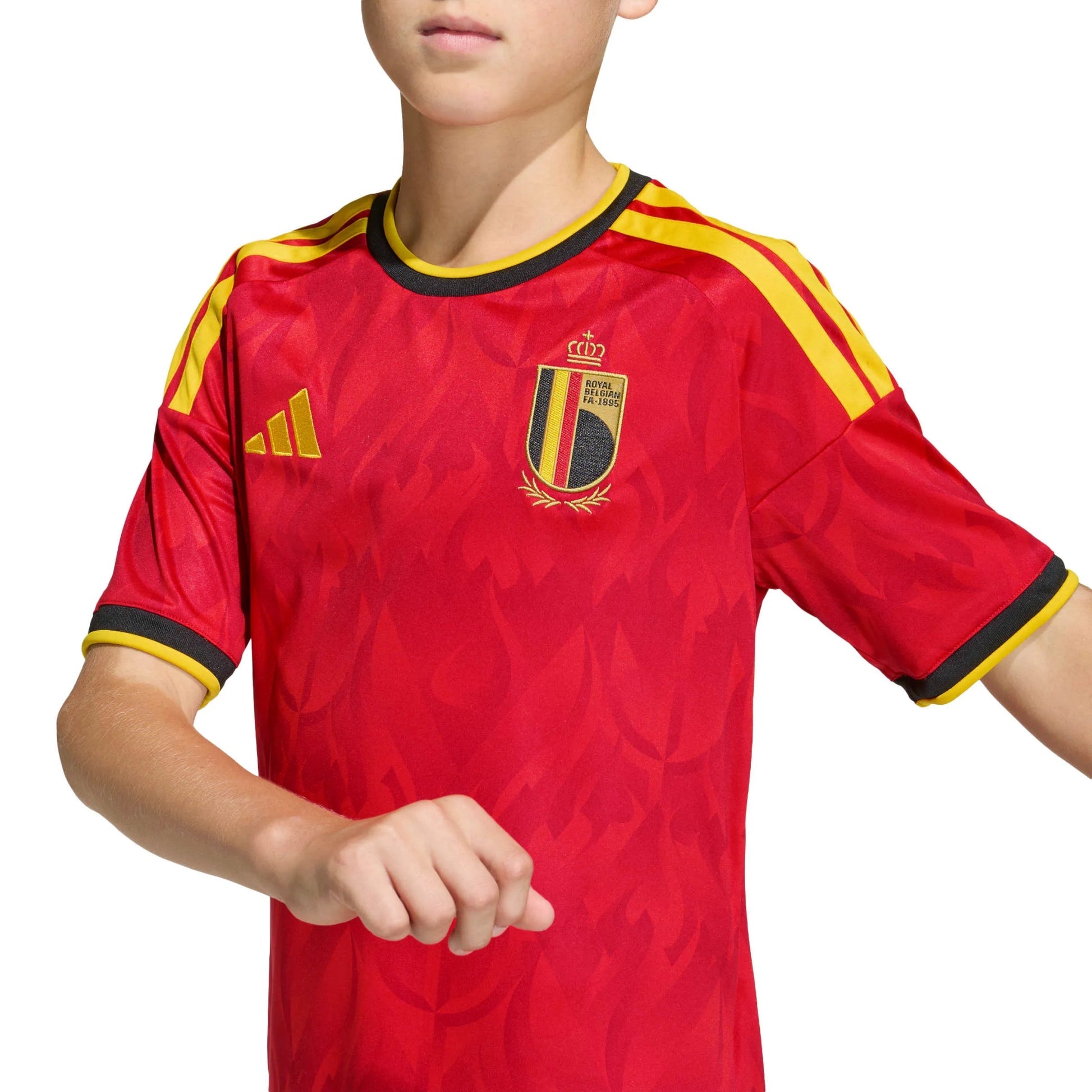 Adidas - 2026 Belgium Youth Stadium Home Soccer Jersey