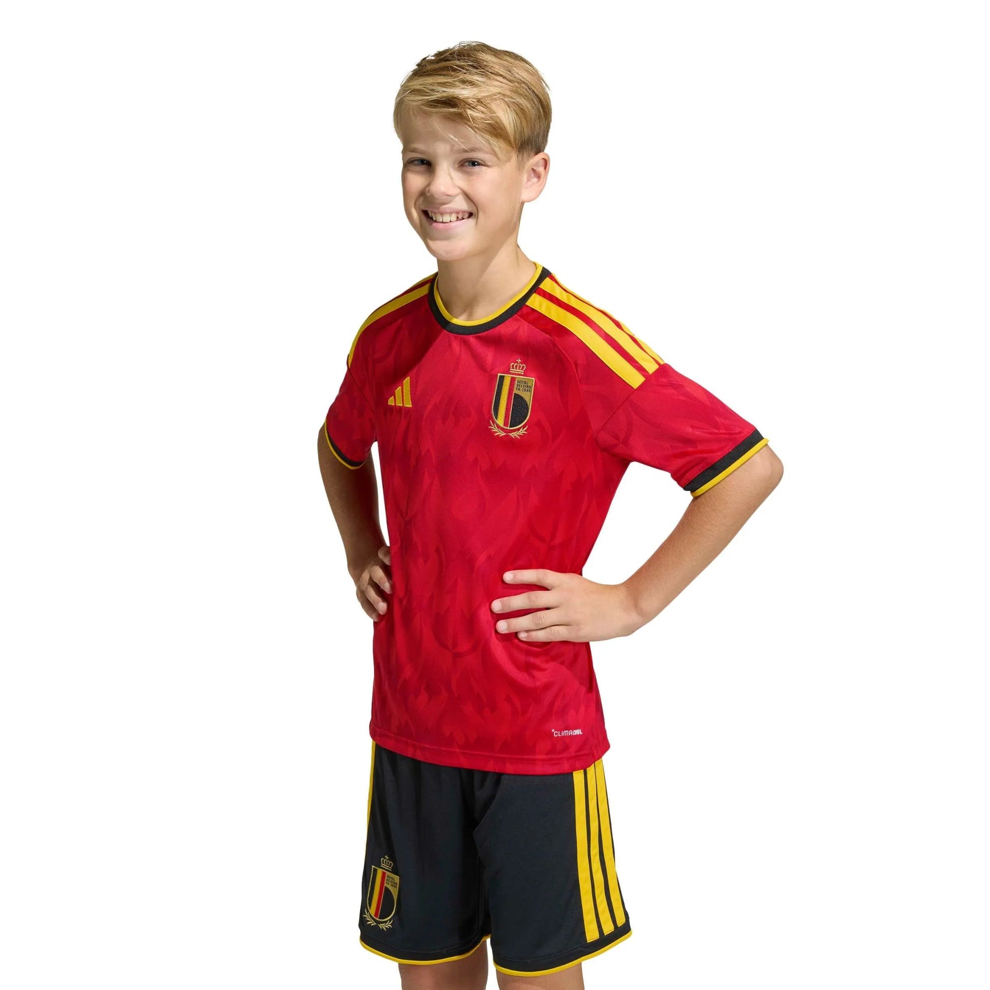 Adidas - 2026 Belgium Youth Stadium Home Soccer Jersey
