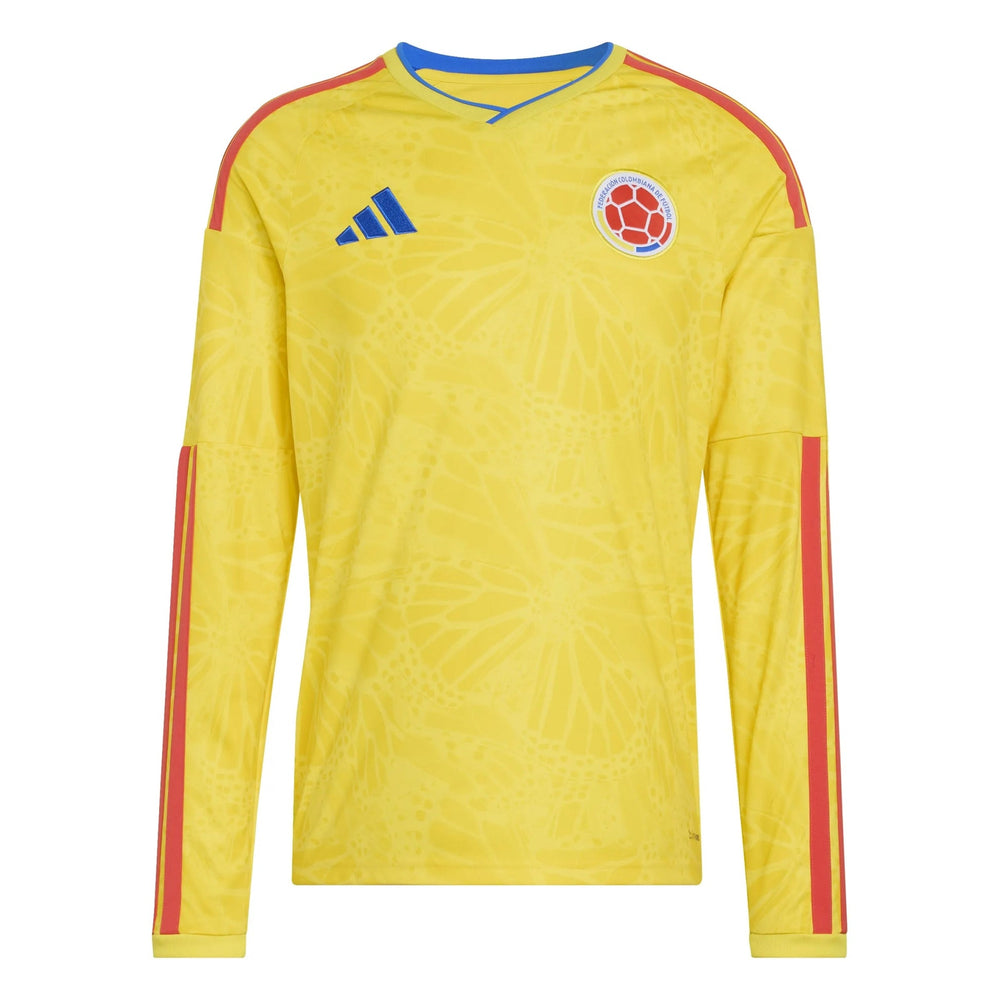 Adidas - 2026 Colombia Men's Stadium Home Long-Sleeve Soccer Jersey