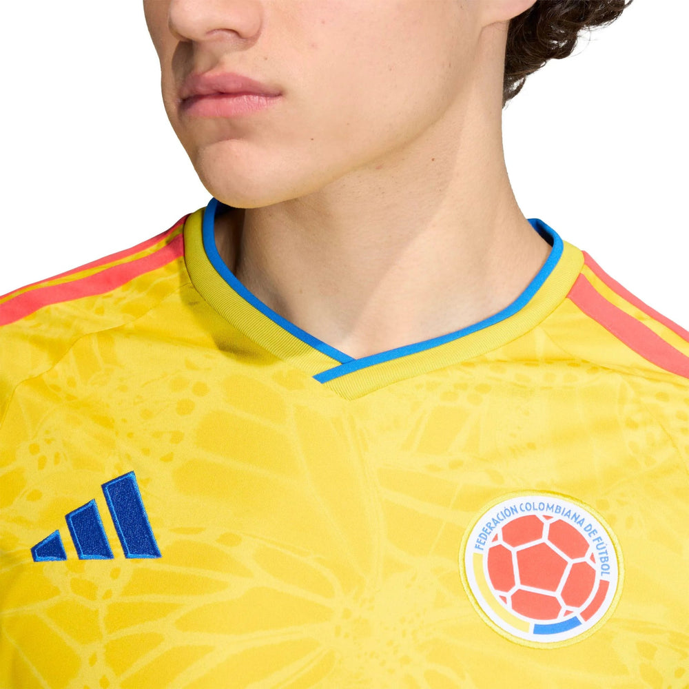 Adidas - 2026 Colombia Men's Stadium Home Long-Sleeve Soccer Jersey