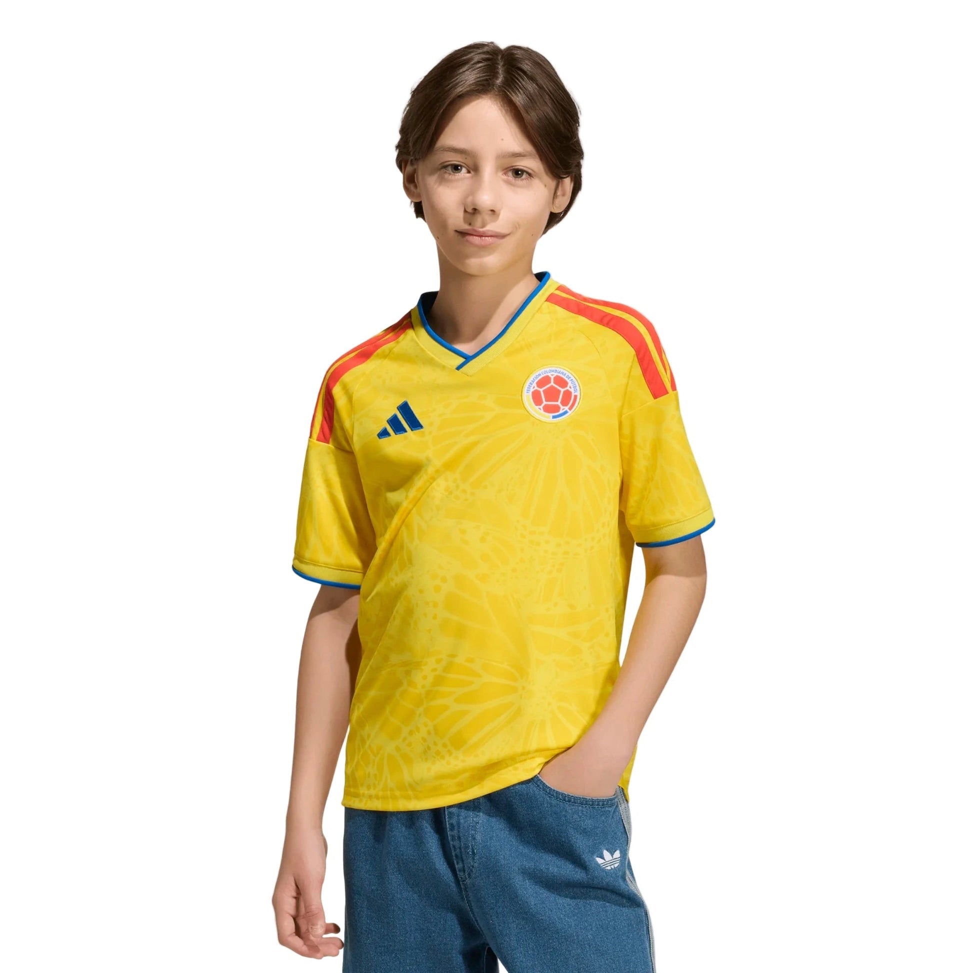 Adidas - 2026 Colombia Youth Stadium Home Soccer Jersey