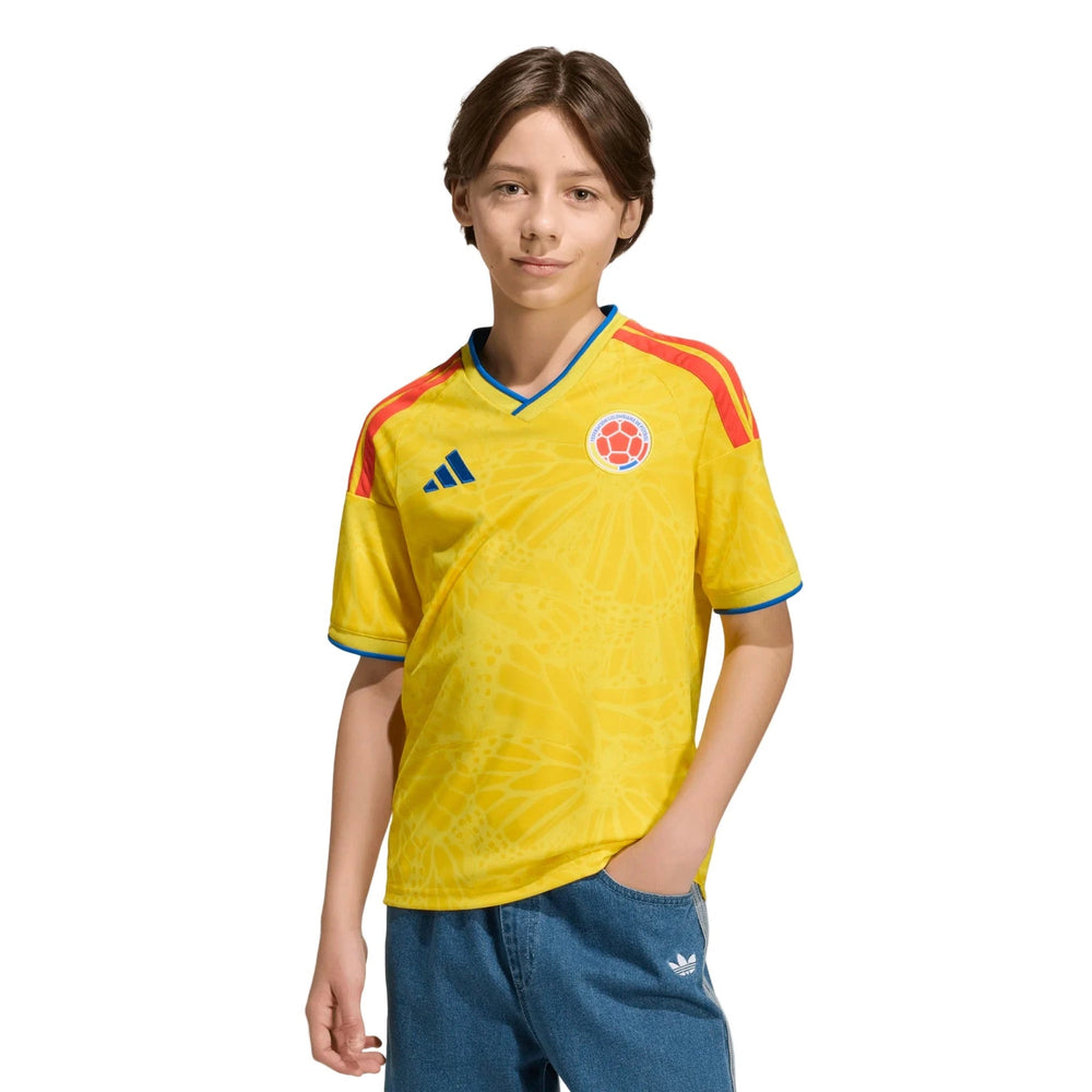 Adidas - 2026 Colombia Youth Stadium Home Soccer Jersey