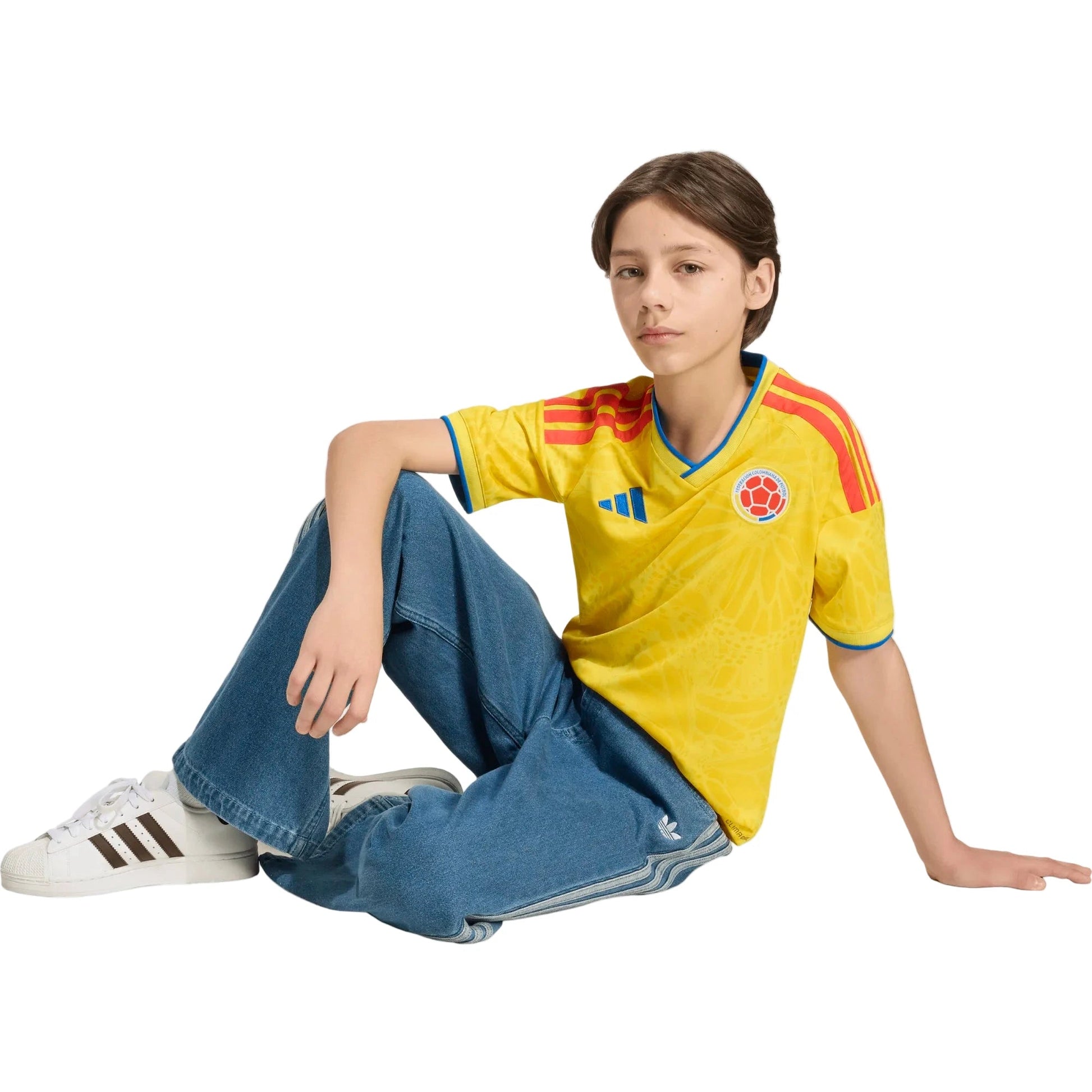 Adidas - 2026 Colombia Youth Stadium Home Soccer Jersey
