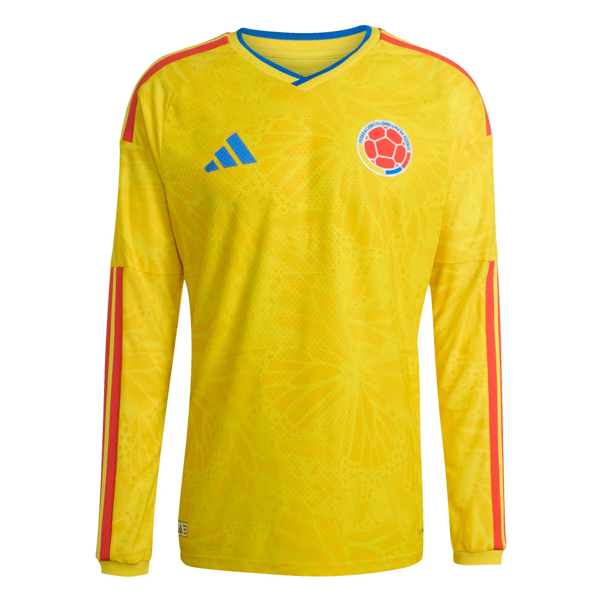 Adidas - 2026 Colombia Men's Authentic Home Long-Sleeve Soccer Jersey