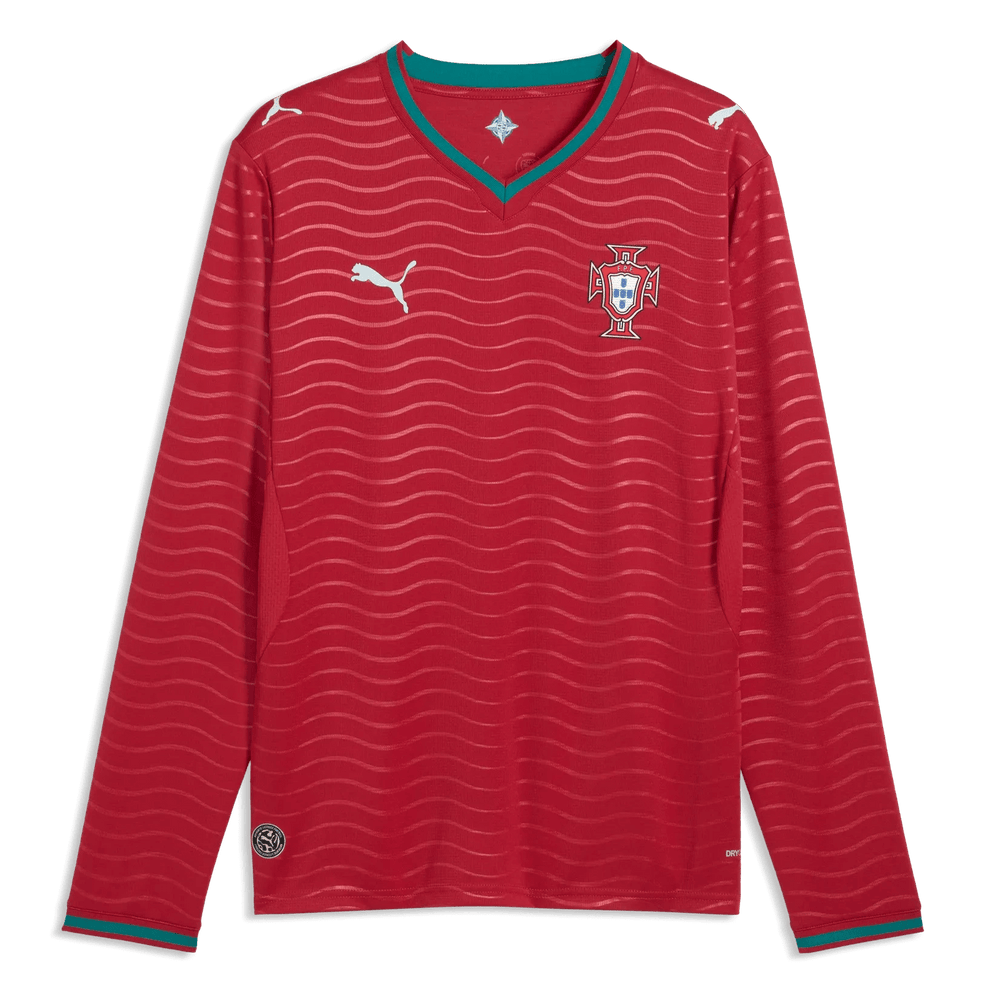 Puma - 2026 Portugal Men's Stadium Home Long-Sleeve Soccer Jersey