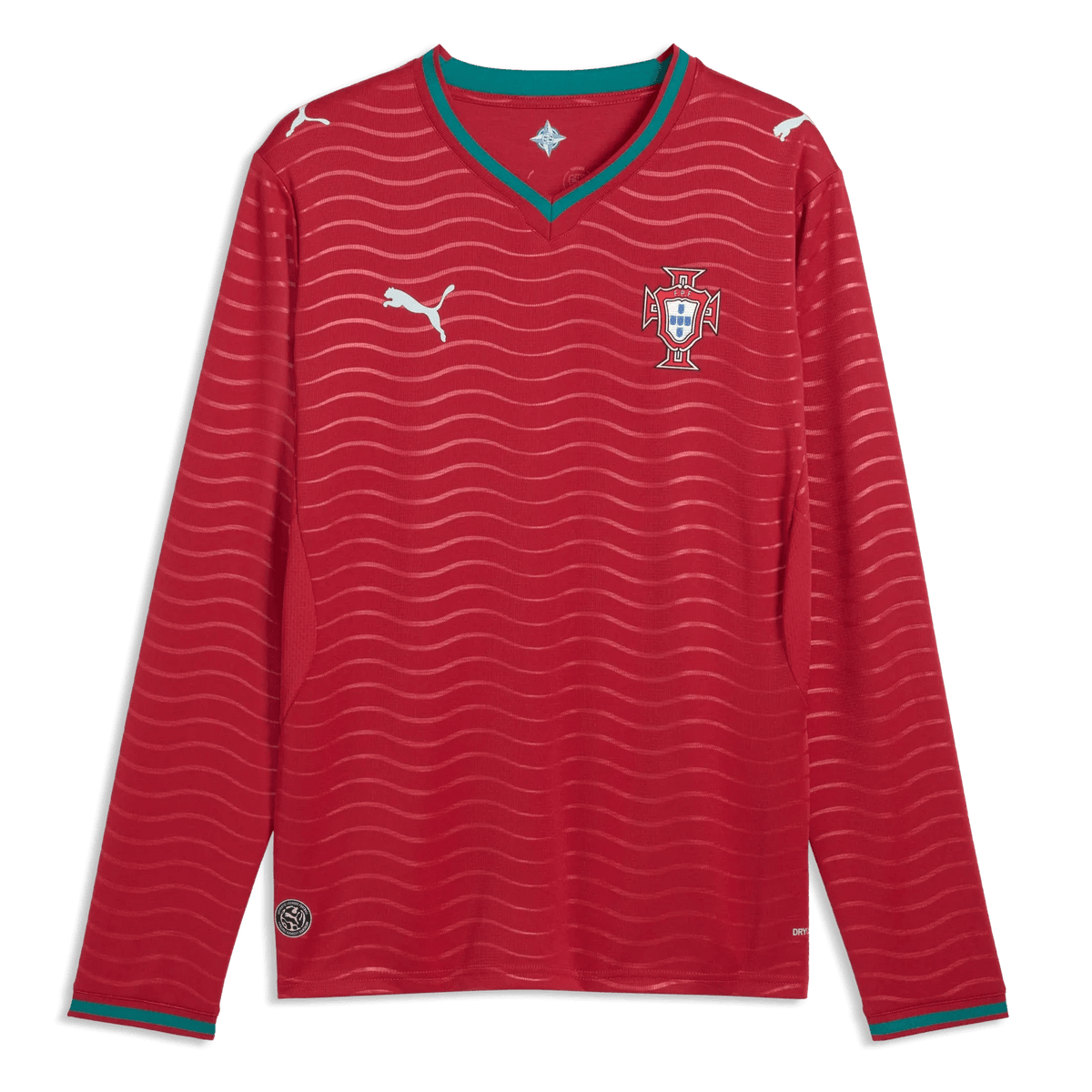 Puma - 2026 Portugal Men's Stadium Home Long-Sleeve Soccer Jersey