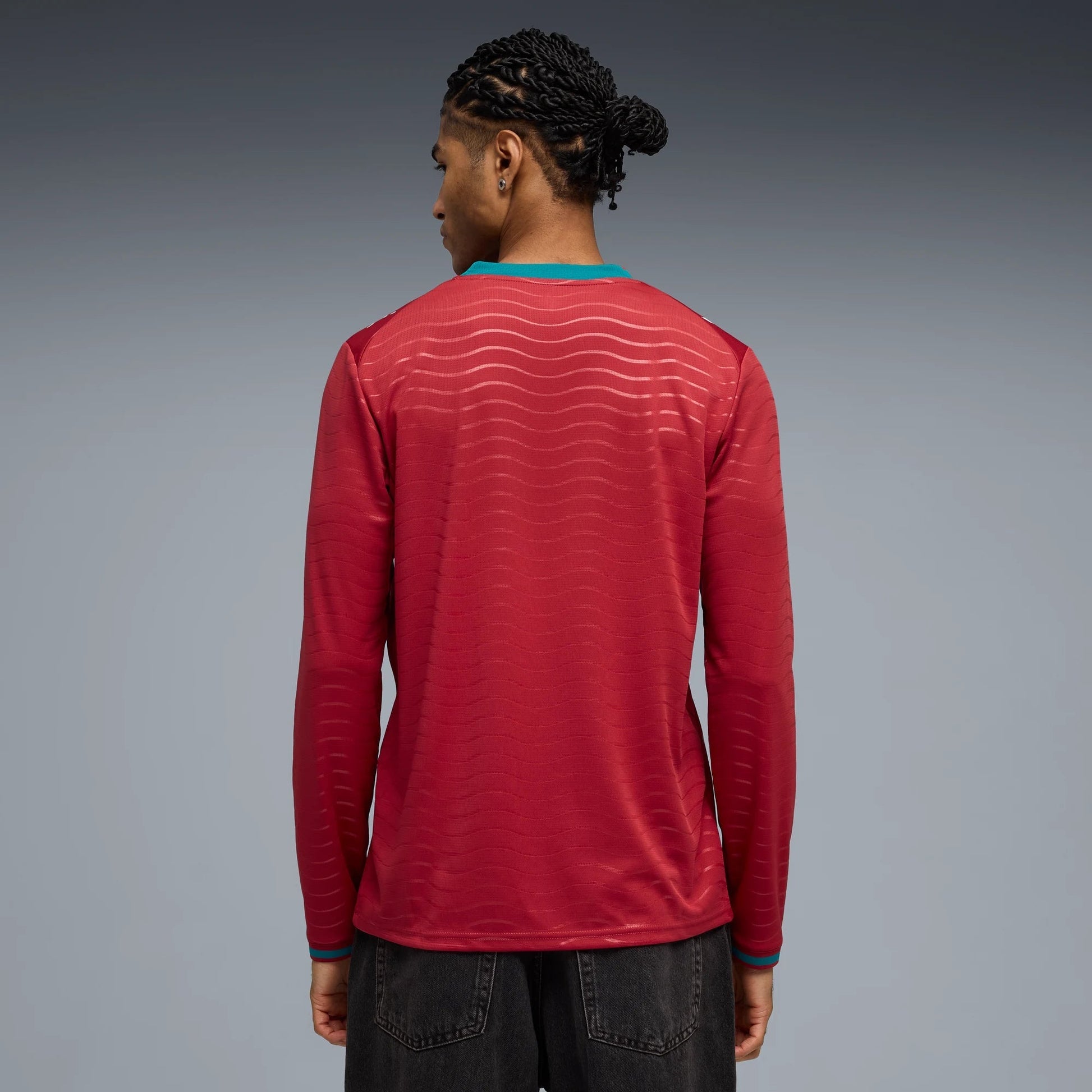 Puma - 2026 Portugal Men's Stadium Home Long-Sleeve Soccer Jersey