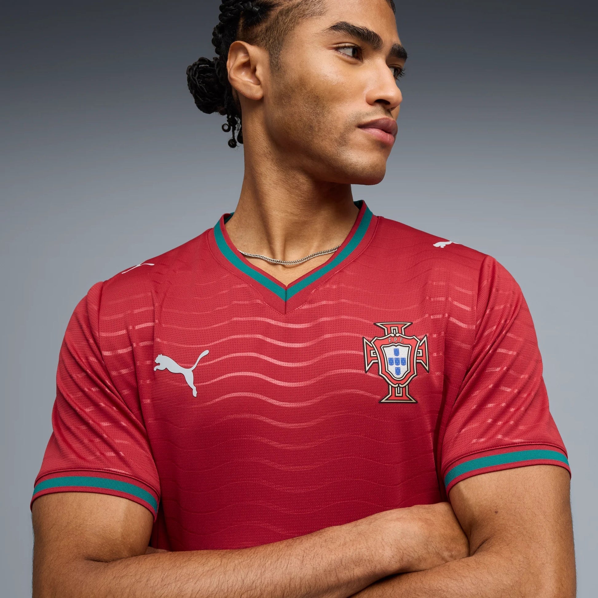 Puma - 2026 Portugal Men's Stadium Home Soccer Jersey