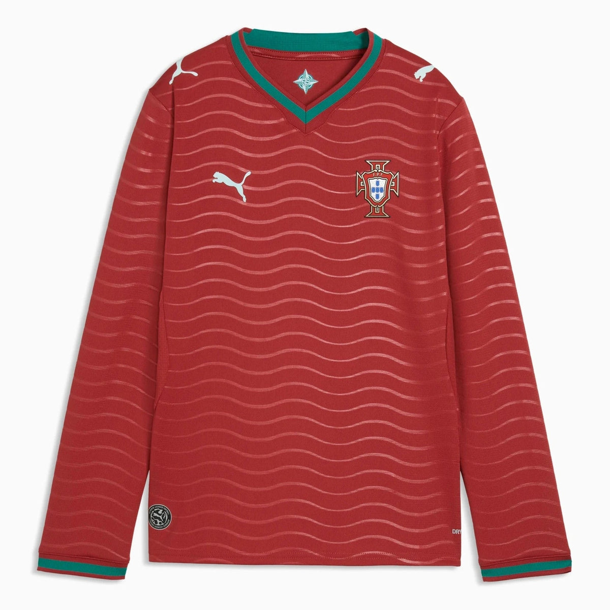 Puma - 2026 Portugal Youth Stadium Home Long-Sleeve Jersey