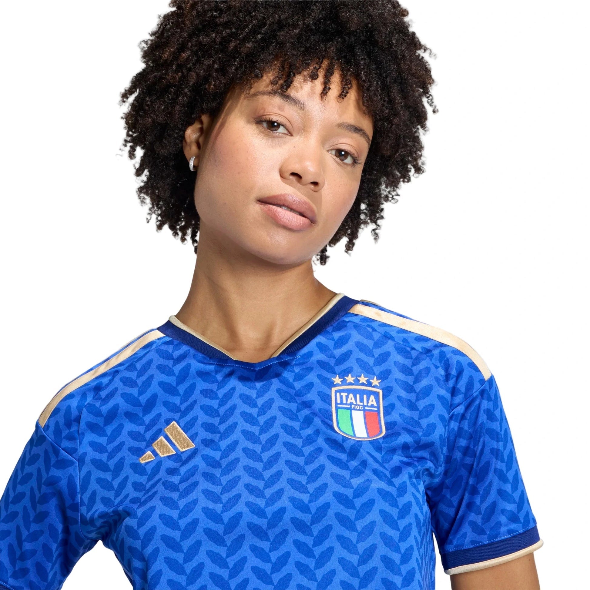 Adidas - 2026 Italy Women's Stadium Home Cropped Soccer Jersey