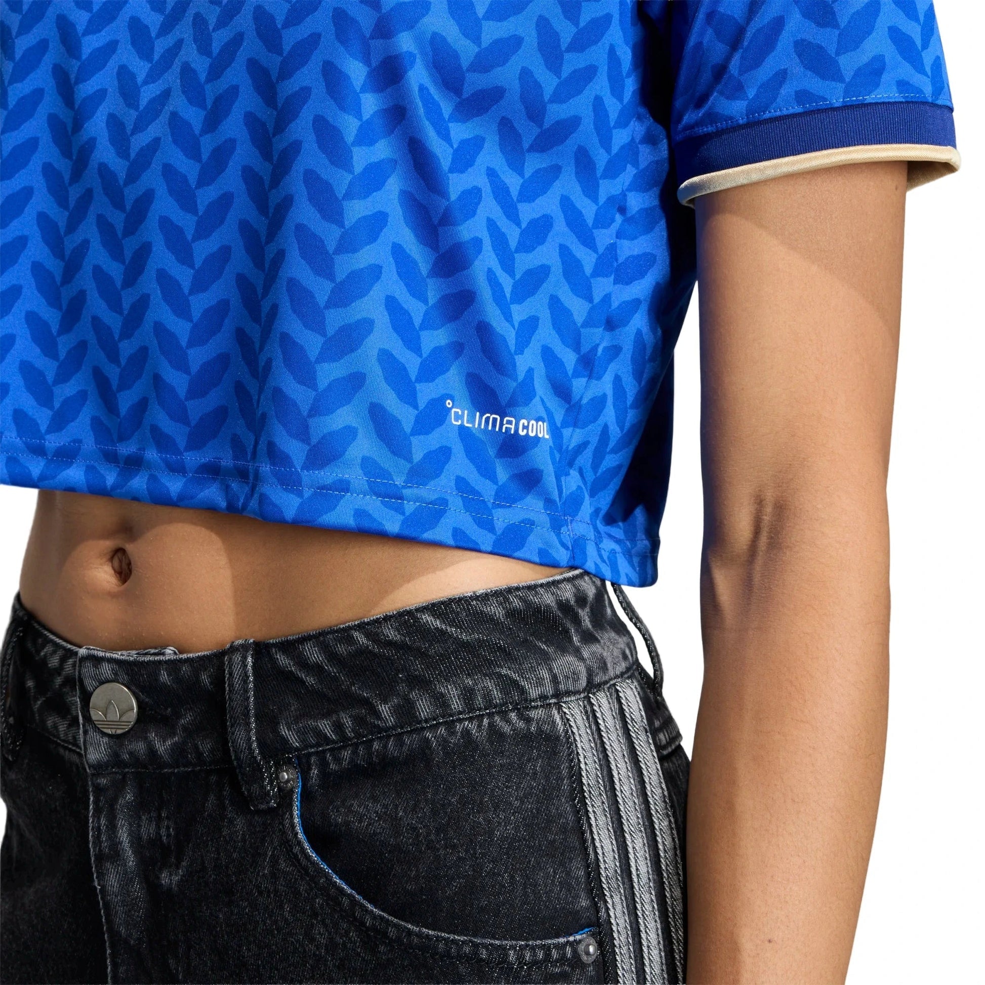 Adidas - 2026 Italy Women's Stadium Home Cropped Soccer Jersey