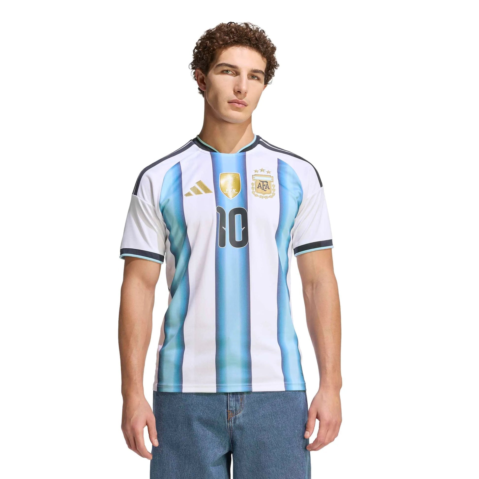Adidas - 2026 Argentina Men's Stadium Home Messi #10 Soccer Jersey