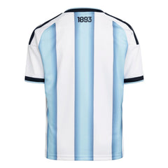 Adidas - 2026 Argentina Youth Stadium Home Soccer Jersey