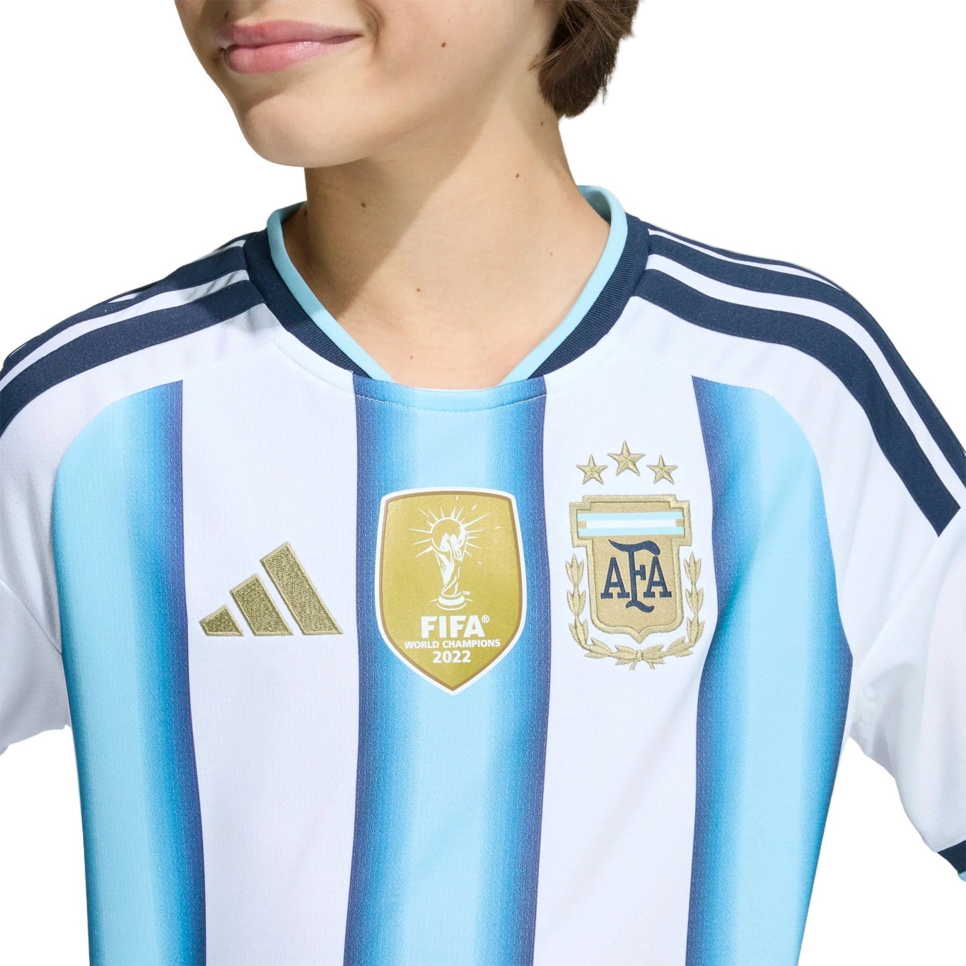 Adidas - 2026 Argentina Youth Stadium Home Soccer Jersey