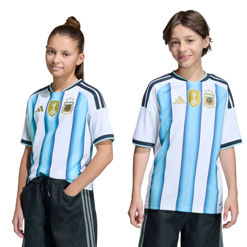 Adidas - 2026 Argentina Youth Stadium Home Soccer Jersey