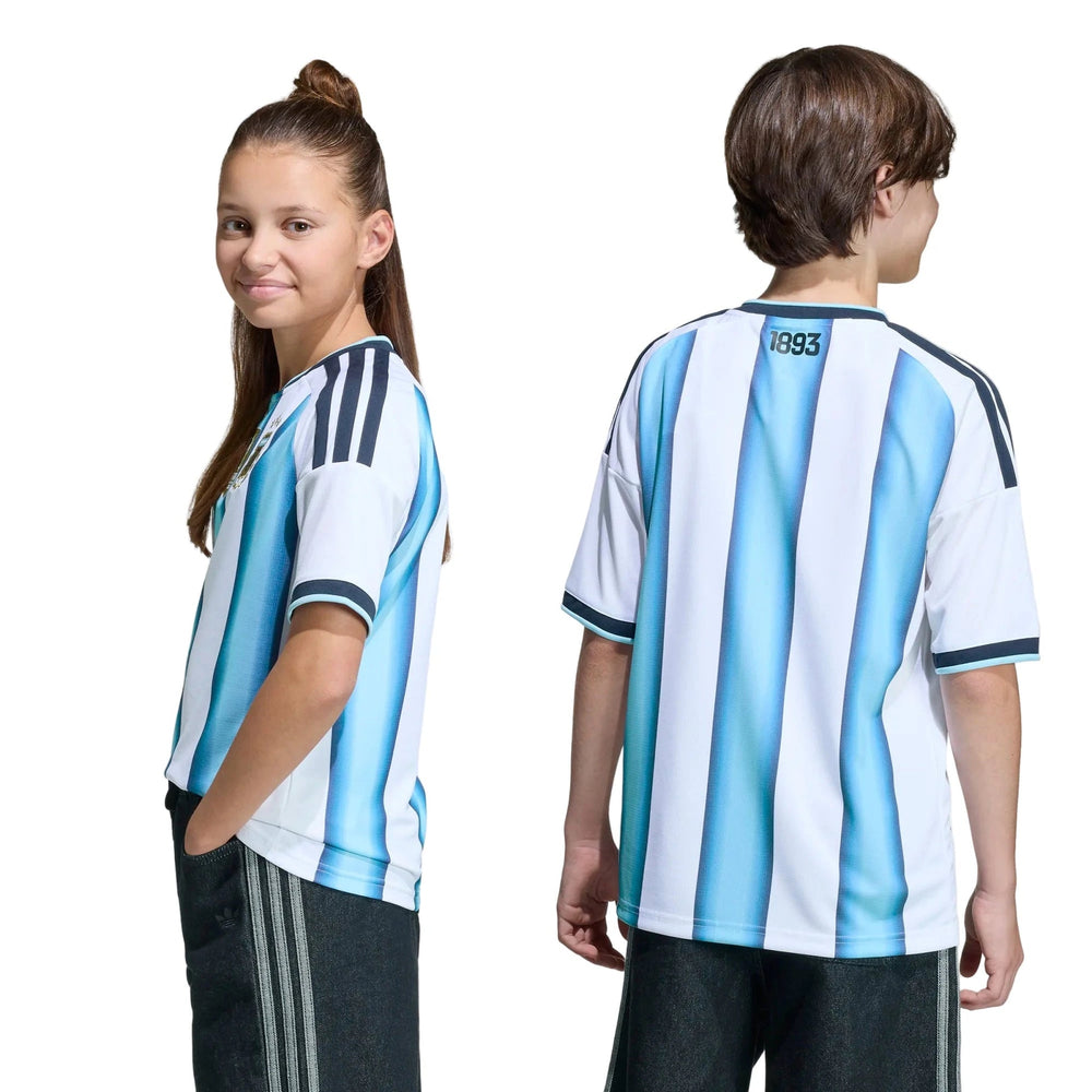 Adidas - 2026 Argentina Youth Stadium Home Soccer Jersey